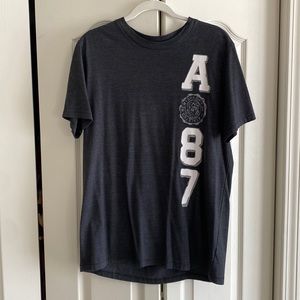 Aeropostale 1987 T-Shirt Short Sleeve Logo Casual Gray Men’s Size L